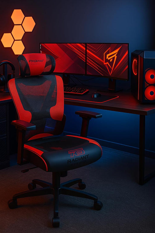 Mesh Gaming Chair with Fan